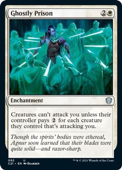 Ghostly Prison Commander 2021 Magic card