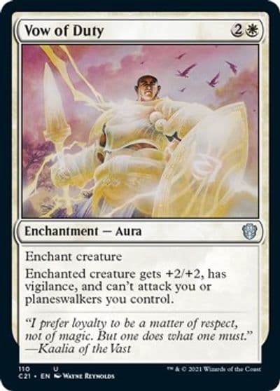Vow of Duty Commander 2021 Magic card
