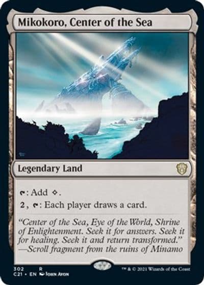 Mikokoro Center of the Sea Commander 2021 Magic card