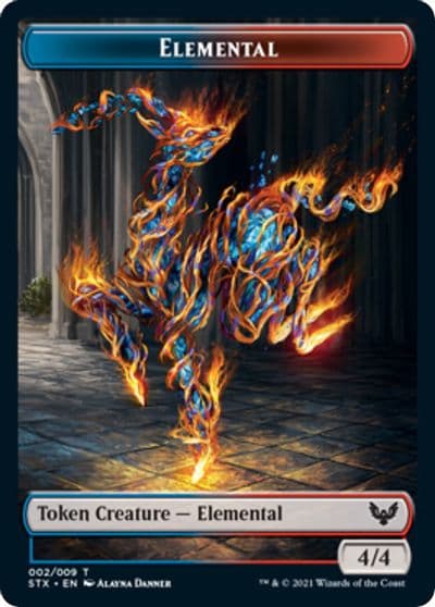 Elemental Token Strixhaven: School of Mages Magic card