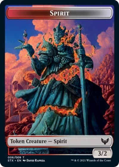 Spirit Token Strixhaven: School of Mages Magic card