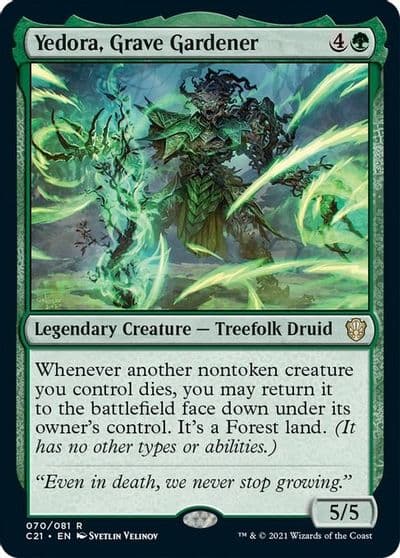 Yedora Grave Gardener Commander 2021 Magic card