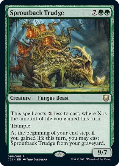 Sproutback Trudge Commander 2021 Magic card