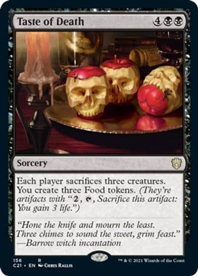 Taste of Death Commander 2021 Magic card