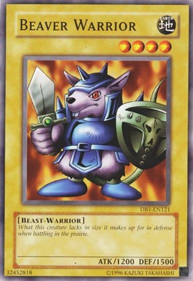 Beaver Warrior Dark Beginning 1 Yu-Gi-Oh! card