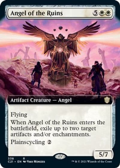 Angel of the Ruins Extended Art Commander 2021 Magic card