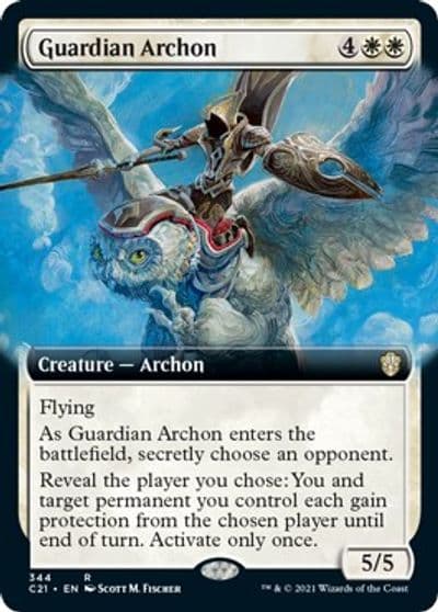Guardian Archon Extended Art Commander 2021 Magic card