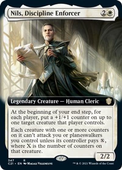Nils Discipline Enforcer Extended Art Commander 2021 Magic card