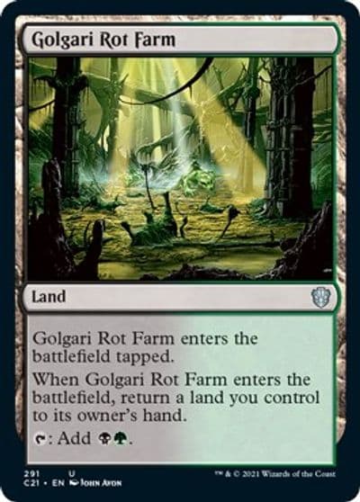 Golgari Rot Farm Commander 2021 Magic card