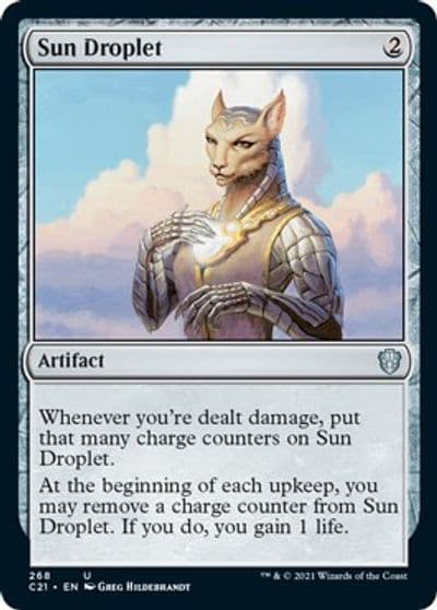 Sun Droplet Commander 2021 Magic card