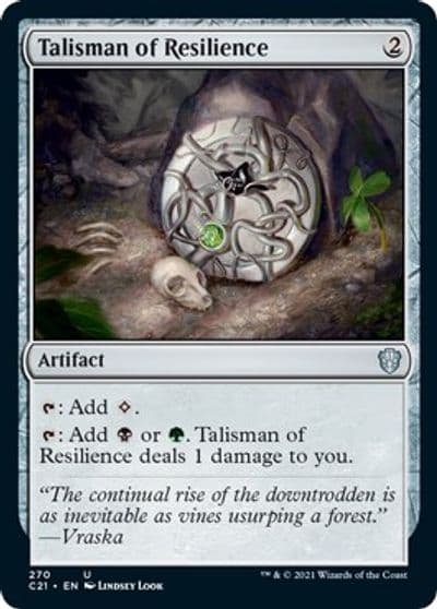 Talisman of Resilience Commander 2021 Magic card