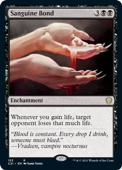 Sanguine Bond Commander 2021 Magic card