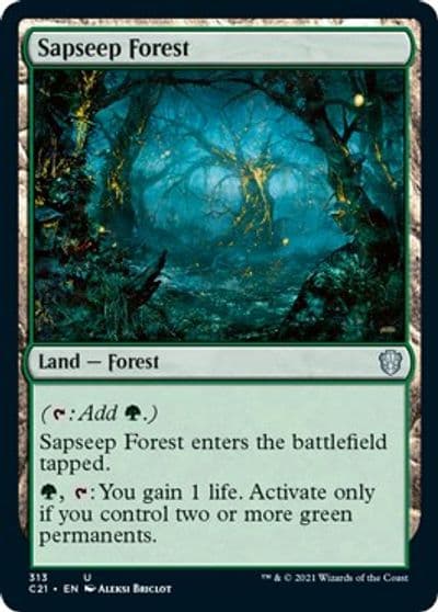 Sapseep Forest Commander 2021 Magic card