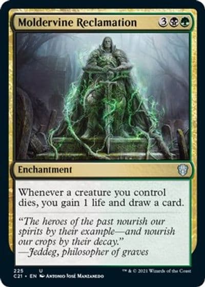 Moldervine Reclamation Commander 2021 Magic card