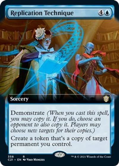 Replication Technique Extended Art Commander 2021 Magic card