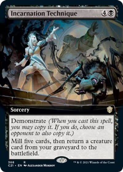 Incarnation Technique Extended Art Commander 2021 Magic card