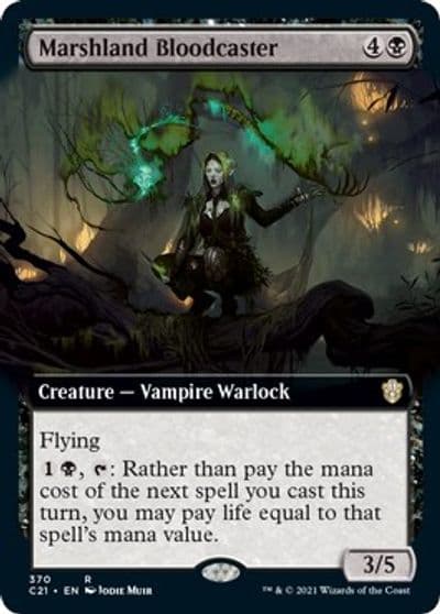 Marshland Bloodcaster Extended Art Commander 2021 Magic card