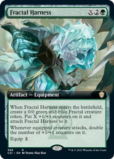 Fractal Harness Extended Art Commander 2021 Magic card