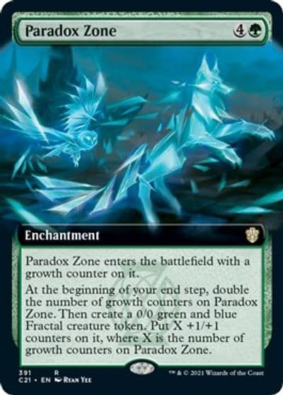 Paradox Zone Extended Art Commander 2021 Magic card