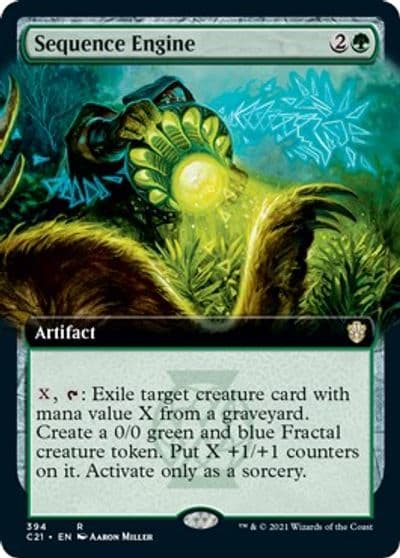 Sequence Engine Extended Art Commander 2021 Magic card