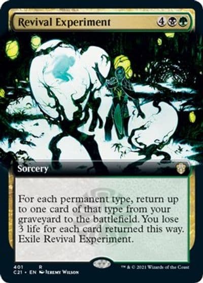 Revival Experiment Extended Art Commander 2021 Magic card