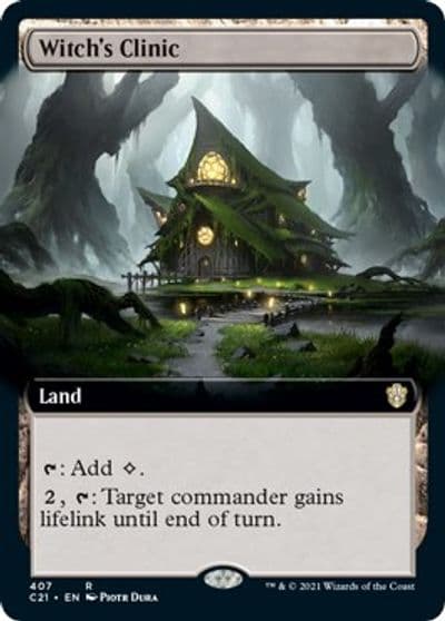 Witchs Clinic Extended Art Commander 2021 Magic card
