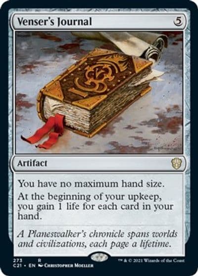 Vensers Journal Commander 2021 Magic card