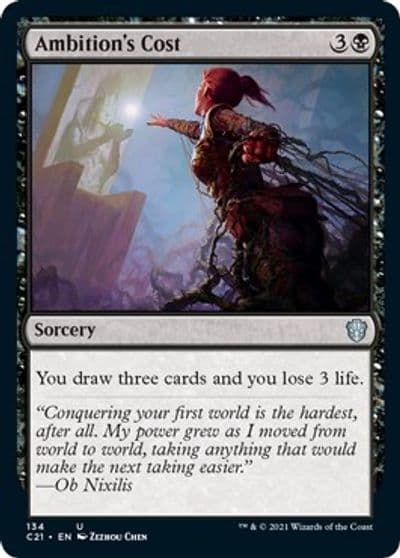 Ambitions Cost Commander 2021 Magic card