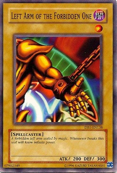 Left Arm of the Forbidden One Dark Beginning 1 Yu-Gi-Oh! card
