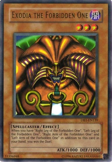 Exodia the Forbidden One Dark Beginning 1 Yu-Gi-Oh! card