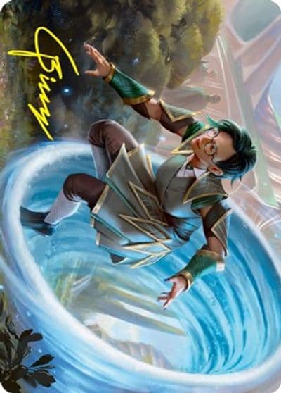 Vortex Runner Art Card Gold Stamped Signature Art Series: Strixhaven Magic card