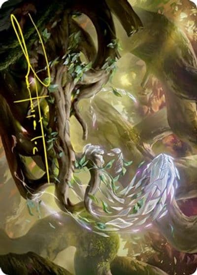 Emergent Sequence Art Card Gold Stamped Signature Art Series: Strixhaven Magic card