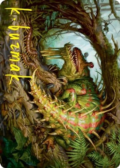 Blex Vexing Pest Art Card Gold Stamped Signature Art Series: Strixhaven Magic card