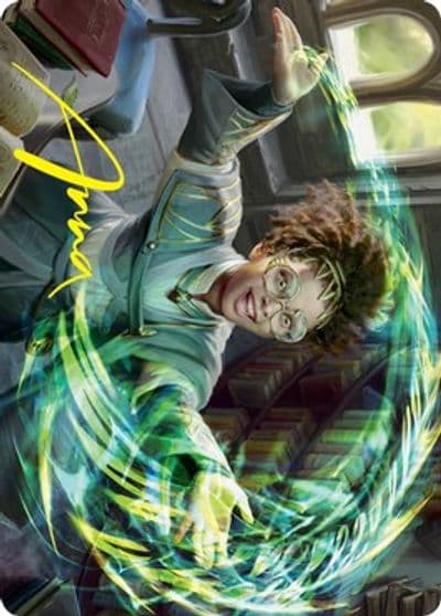 Eureka Moment Art Card Gold Stamped Signature Art Series: Strixhaven Magic card