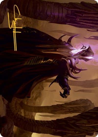Extus Oriq Overlord Art Card Gold Stamped Signature Art Series: Strixhaven Magic card