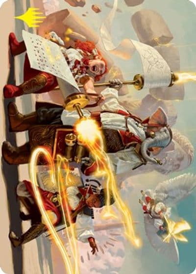 Lorehold Command Art Card Gold Stamped Signature Art Series: Strixhaven Magic card