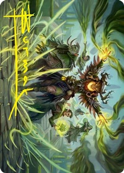 Witherbloom Command Art Card Gold Stamped Signature Art Series: Strixhaven Magic card