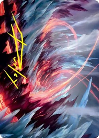 Frostboil Snarl Art Card Gold Stamped Signature Art Series: Strixhaven Magic card