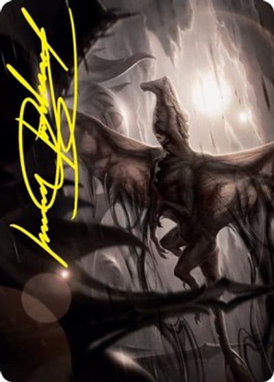 Shadrix Silverquill Art Card Gold Stamped Signature Art Series: Strixhaven Magic card