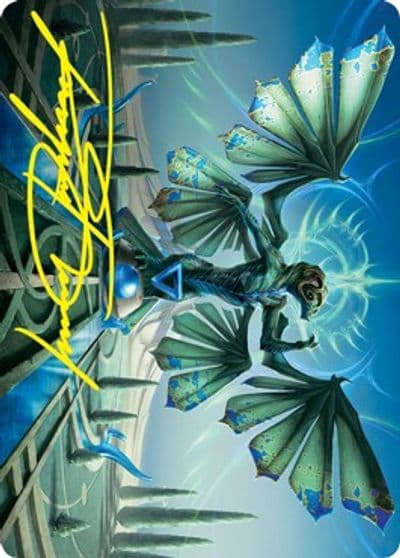 Tanazir Quandrix Art Card Gold Stamped Signature Art Series: Strixhaven Magic card