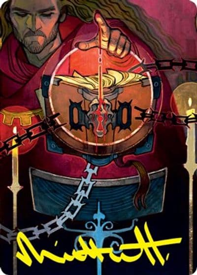 Sign in Blood Art Card Gold Stamped Signature Art Series: Strixhaven Magic card