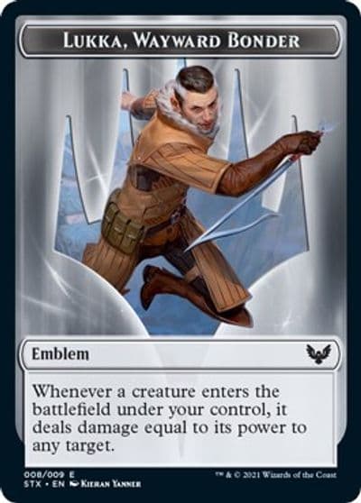 Emblem Lukka Wayward Bonder Strixhaven: School of Mages Magic card
