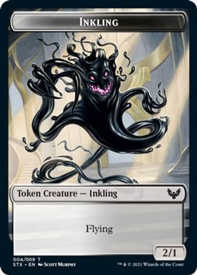 Inkling 4 Pest 5 Double Sided Token Strixhaven: School of Mages Magic card
