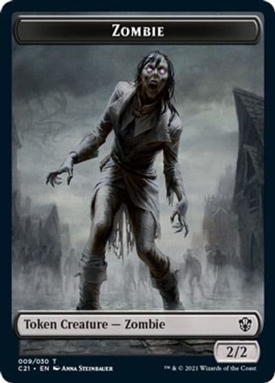 Zombie Spirit Double Sided Token Commander 2021 Magic card