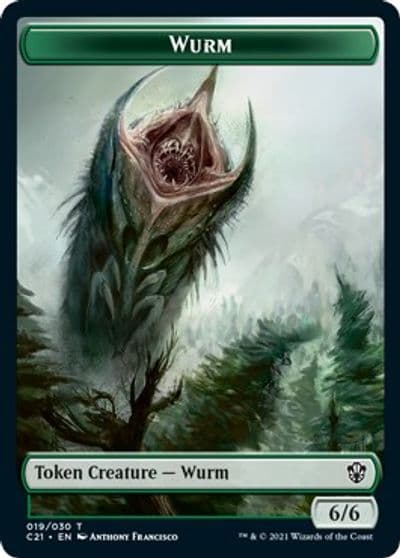 Wurm Kraken Double Sided Token Commander 2021 Magic card