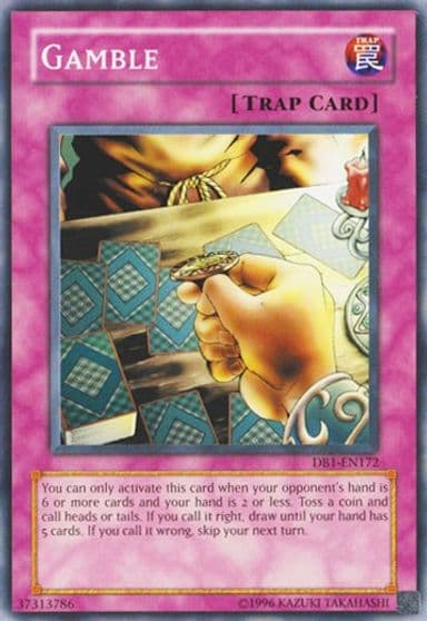 Gamble Dark Beginning 1 Yu-Gi-Oh! card