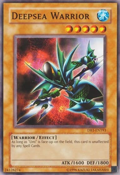 Deepsea Warrior Dark Beginning 1 Yu-Gi-Oh! card