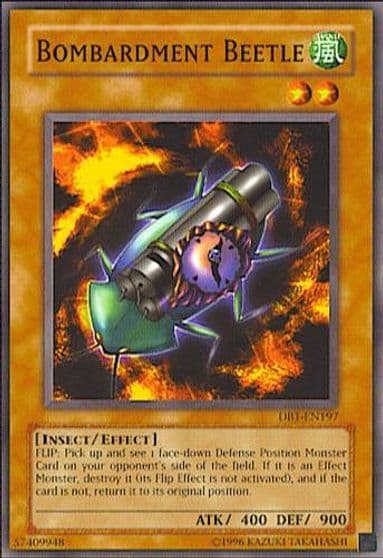Bombardment Beetle Dark Beginning 1 Yu-Gi-Oh! card