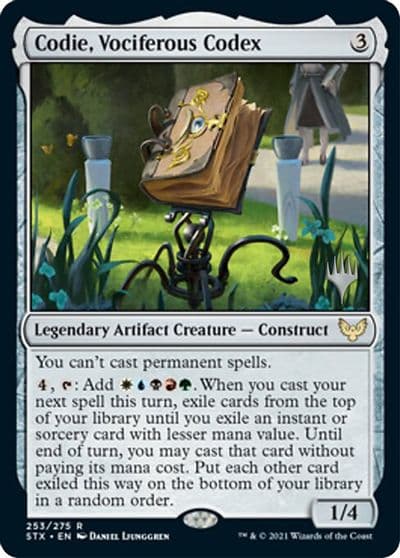 Codie Vociferous Codex Promo Pack: Strixhaven Magic card