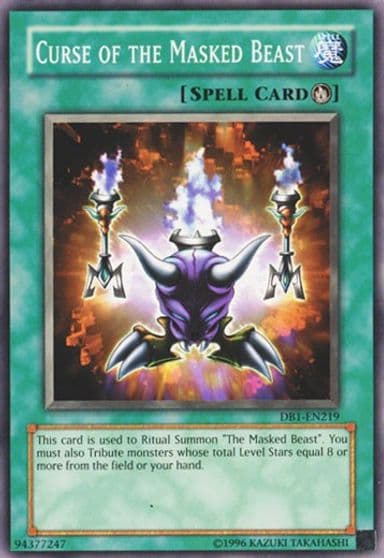 Curse of the Masked Beast Dark Beginning 1 Yu-Gi-Oh! card